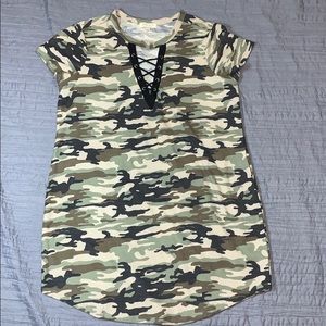 Camo T-shirt Dress